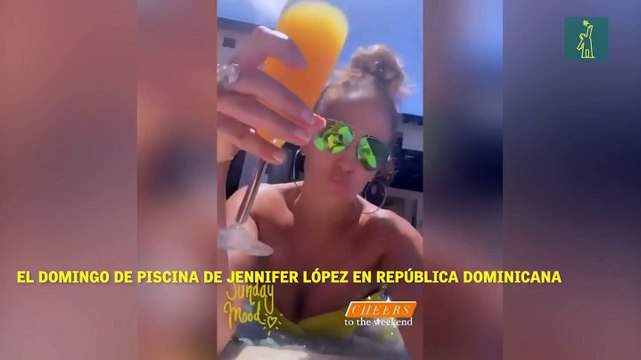 El domingo de piscina de Jennifer López en República Dominicana