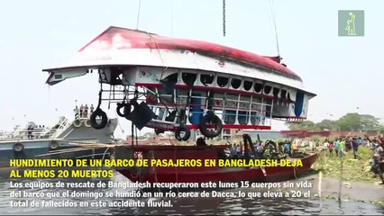 Mueren al menos 20 personas tras el hundimiento de un barco de pasajeros en Bangladesh