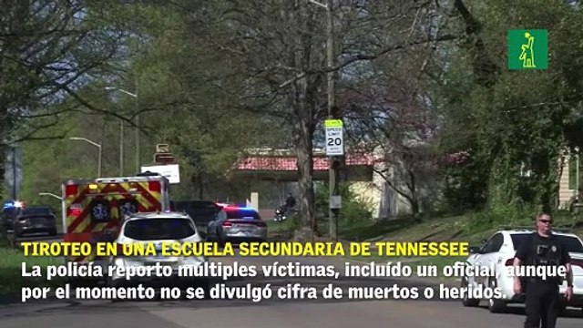 Tiroteo en una escuela secundaria de Tennessee: reportan múltiples víctimas.