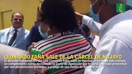 Leonardo Faña sale de la cárcel de Najayo