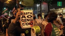 Miles protestan contra el racismo y la violencia policial en Brasil