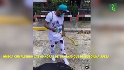 Omega cumpliendo las 60 horas de trabajo que dispuso una jueza