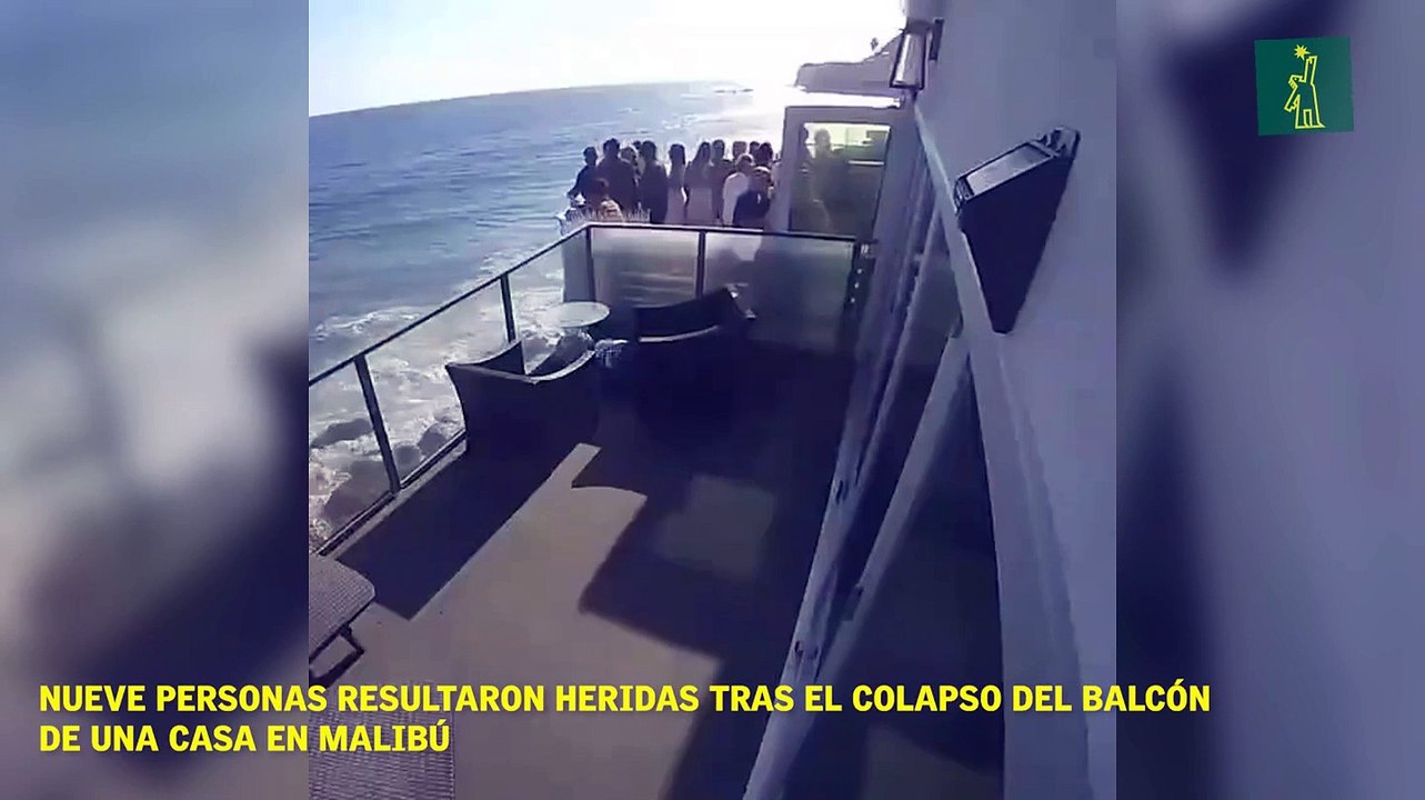 Nueve personas resultaron heridas tras el colapso del balcón de una casa en Malibú