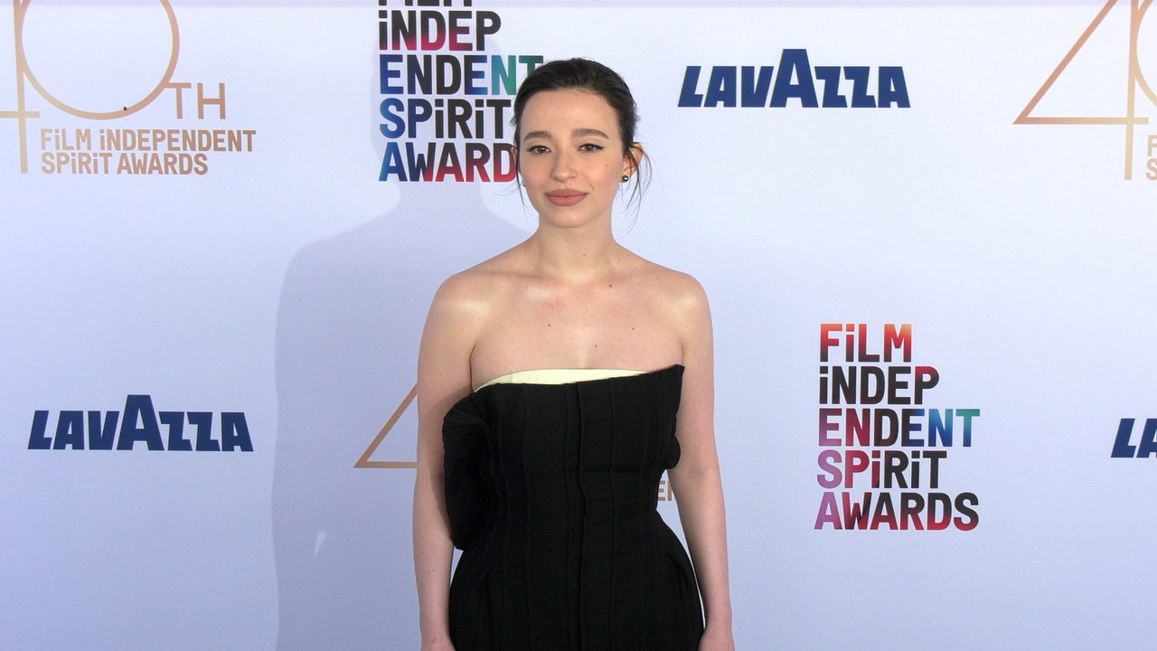 Mikey Madison 2025 Film Independent Spirit Awards Blue Carpet Arrivals