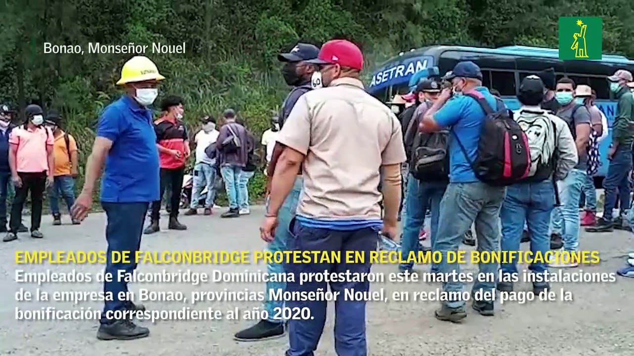 Empleados de Falconbridge protestan en reclamo de bonificaciones
