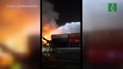Controlado incendio en puerto de Dubái tras explosión