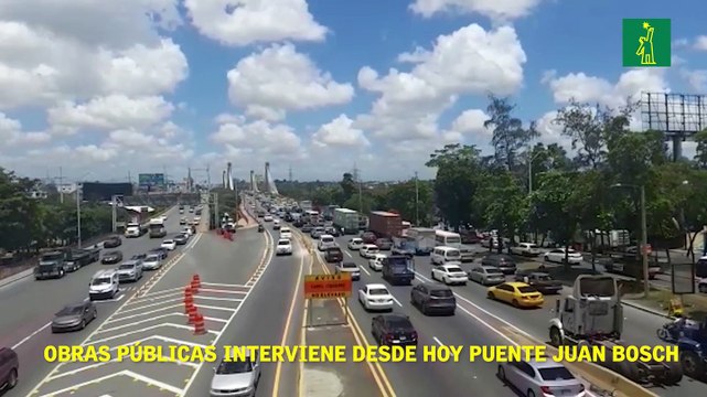 Obras Públicas interviene desde hoy puente Juan Bosch