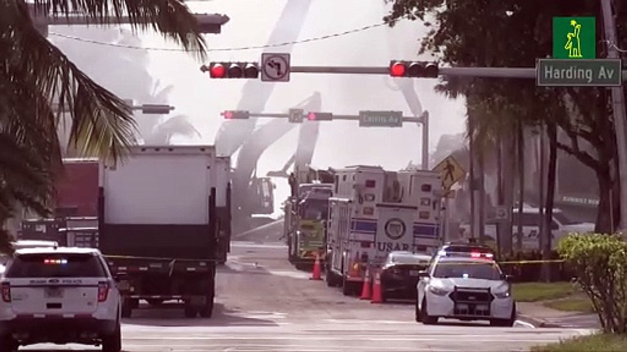 Incendio dificulta labores de rescate de sobrevivientes en derrumbe de Miami
