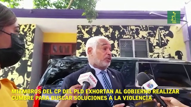 Miembros del CP del PLD exhortan al Gobierno realizar cumbre con el liderazgo político para buscar soluciones a la violencia