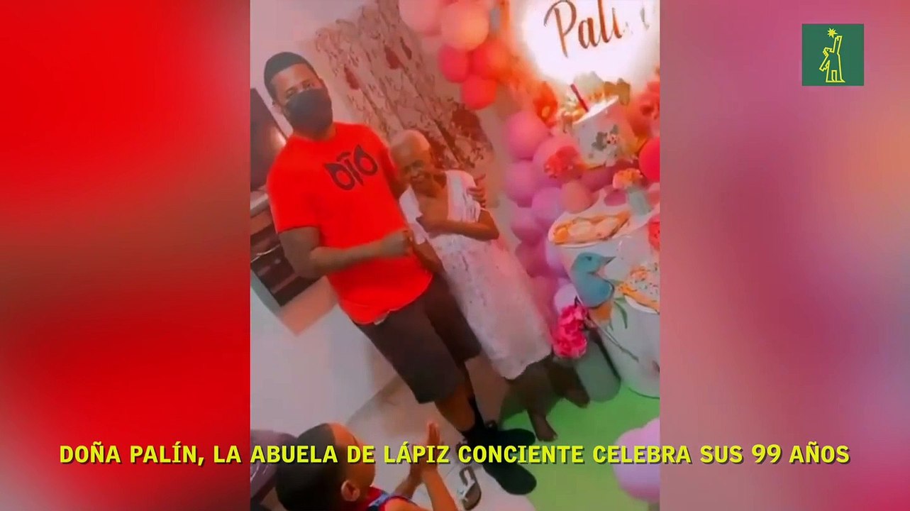 Doña Palín, la abuela de Lápiz Conciente celebra sus 99 años