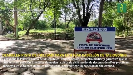 Demuelen la pista de ciclismo para edificar un pabellón de taekwondo
