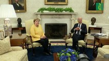 Merkel se despide de Washington con temas pendientes