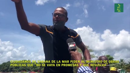 Ciudadanos de Sabana de la Mar piden al Ministro de Obras Públicas que “no se vaya en promesas y que resuelva”