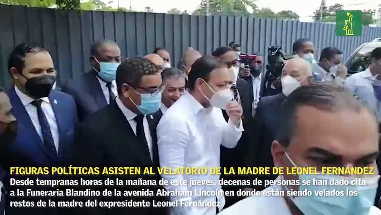 Ángel Rondón, Abel Martínez y Gonzalo Castillo asisten al velatorio de la madre de Leonel Fernández