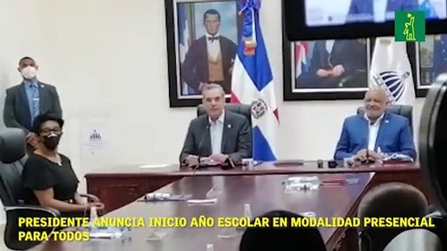 Presidente anuncia inicio año escolar en modalidad presencial para todos.