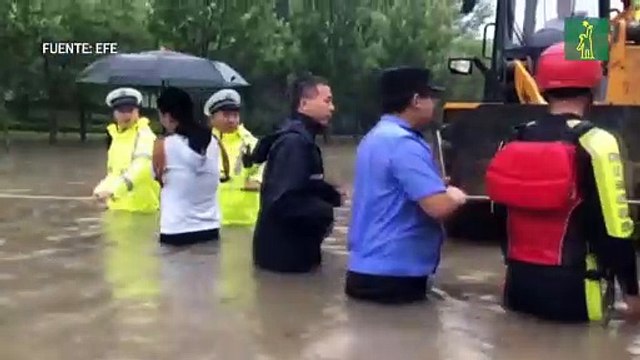 Al menos 12 muertos por las lluvias torrenciales en el centro de China
