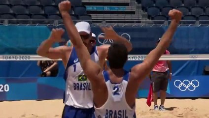 Brasil derrota a Argentina en primera fecha de voleibol de playa en Tokio-2020