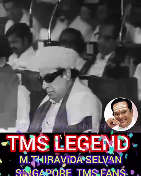 MGR LEGEND TMS LEGEND M.THIRAVIDA SELVAN SINGAPORE TMS FANS 2025