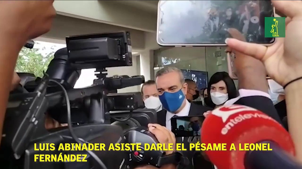 Luis Abinader asiste darle el pésame a Leonel Fernández
