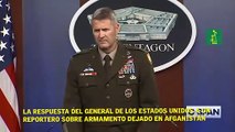 La respuesta del general de los estados unidos a un reportero sobre armamento dejado en afganistán