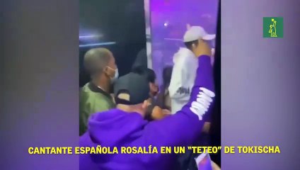 Cantante española Rosalía en un “teteo” de Tokischa
