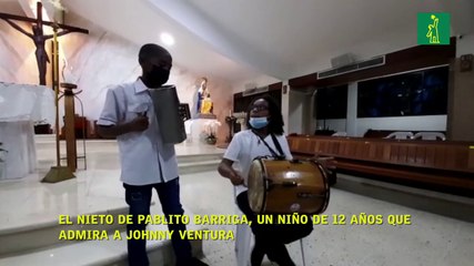 El Nieto de Pablito Barriga, un aniño de 12 años que admira a Johnny Ventura