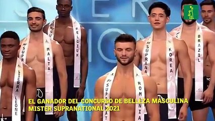 El ganador del CONCURSO DE BELLEZA masculina  MISTER SUPRANATIONAL 2021