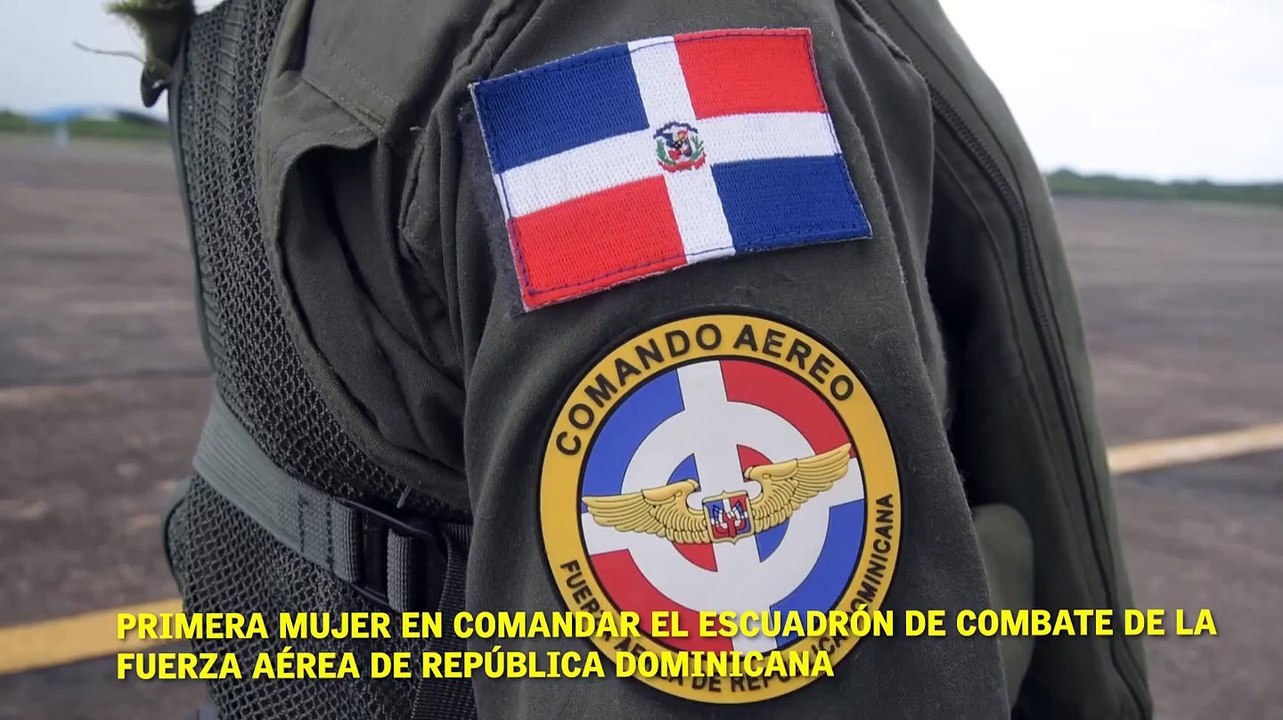 Primera mujer en comandar el Escuadrón de Combate de la Fuerza Aérea de República Dominicana