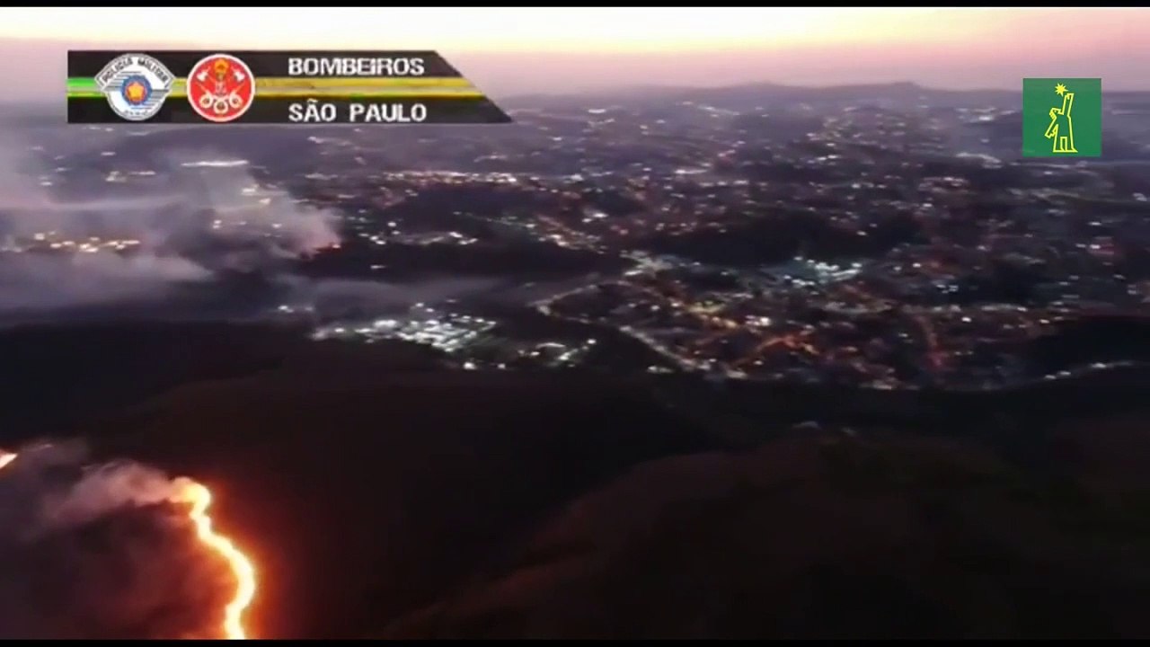 Incendio provocado por globo devasta 60 % de parque forestal en Sao Paulo