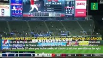 Franmil Reyes dedica jonrón 23 a fan que se recupera de cáncer