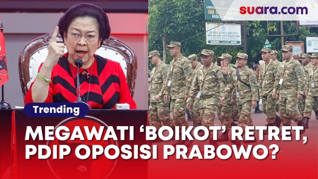 Megawati Instruksikan 'Boikot' Retret, PDIP Resmi Oposisi Prabowo?