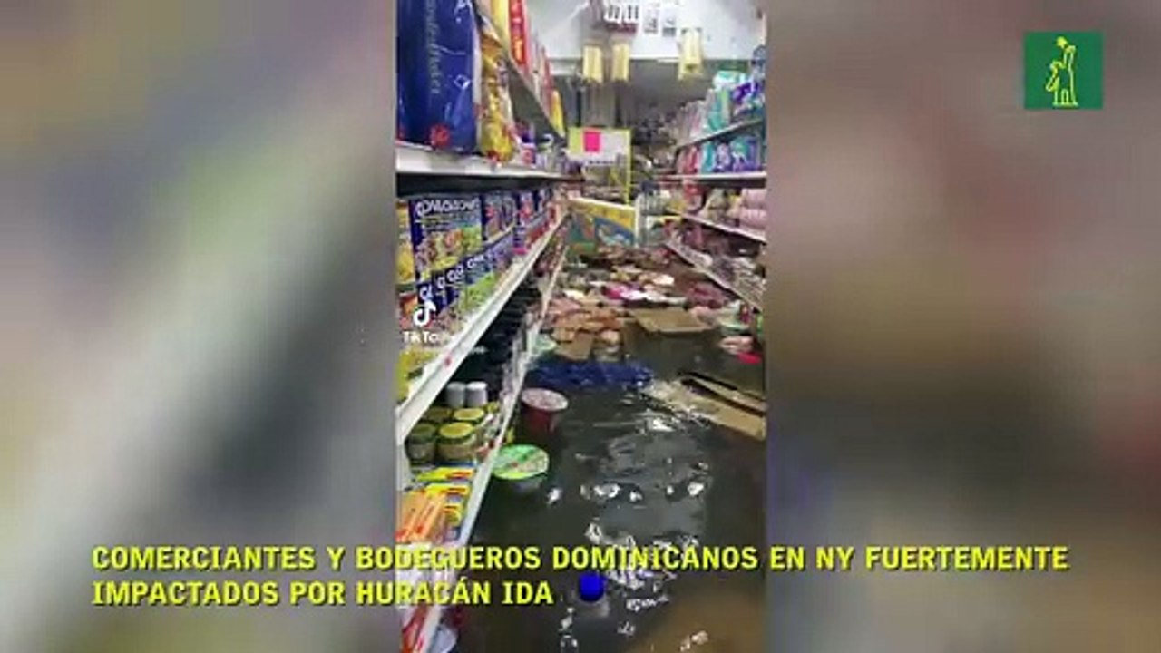 Comerciantes y bodegueros dominicanos en NY fuertemente impactados por huracán Ida