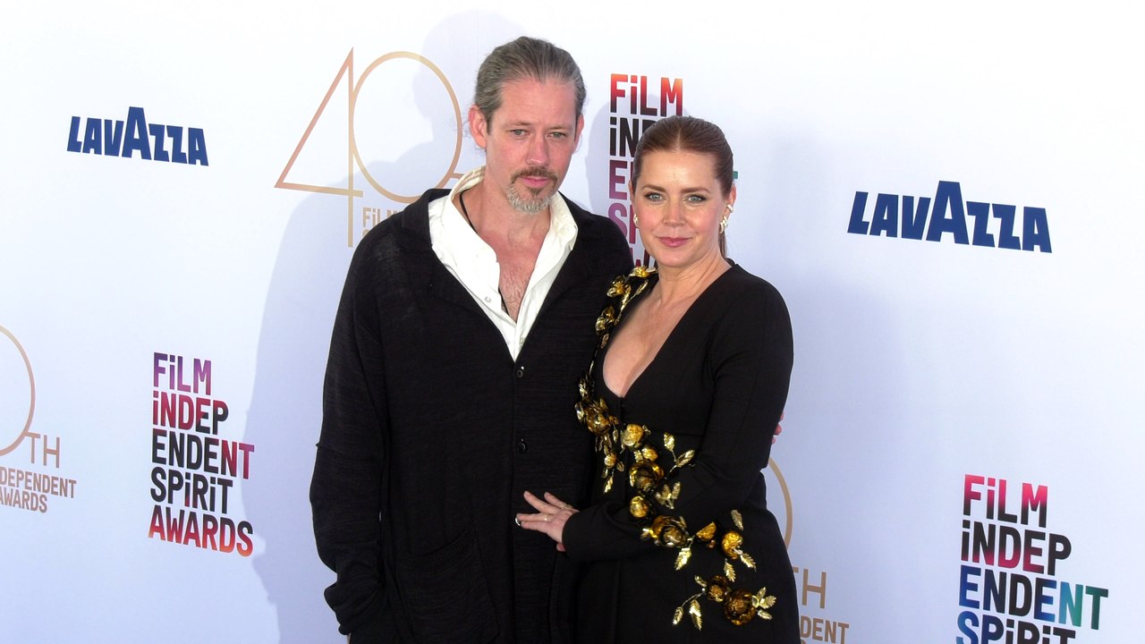 Darren Le Gallo and Amy Adams 2025 Film Independent Spirit Awards Blue Carpet Arrivals