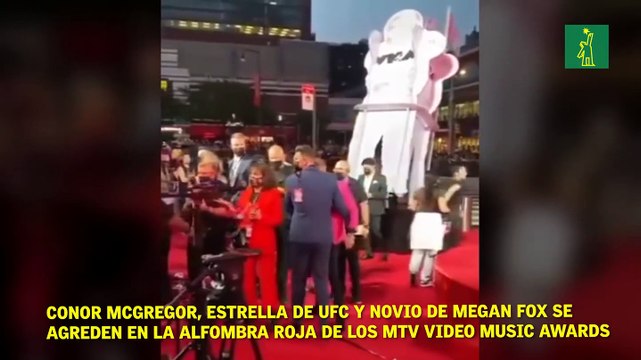 Conor McGregor, estrella de UFC y novio de Megan Fox se agreden en la alfombra roja de los MTV Video Music Awards