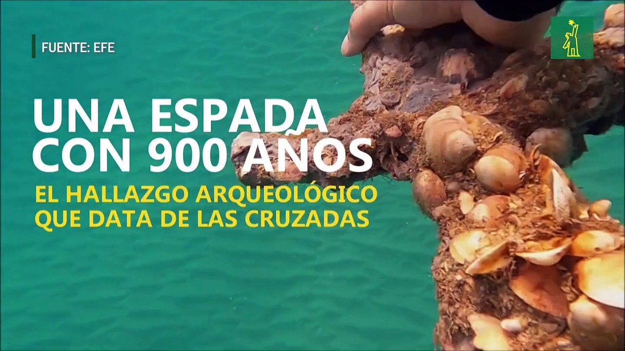 Un buzo encuentra una espada de hace 900 años en el fondo del mar en Israel