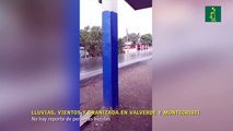 Lluvias, vientos y granizada en Valverde y Montecristi