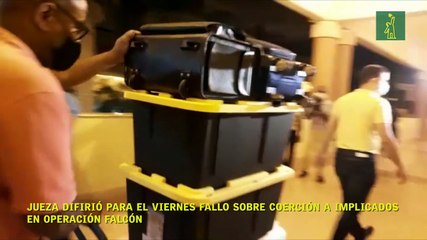 Jueza difirió para el viernes fallo sobre coerción a implicados en Operación Falcón