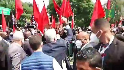 Protestas en México por la visita del presidente cubano Díaz-Canel