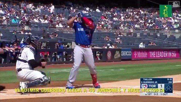 Vladimir Guerrero llega a 40 jonrones y hace historia