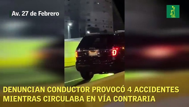 Captan momento en que vehículo circulaba a alta velocidad por la avenida 27 de Febrero