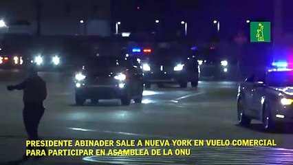 Presidente Abinader sale a Nueva York en vuelo comercial para participar en Asamblea de la ONU