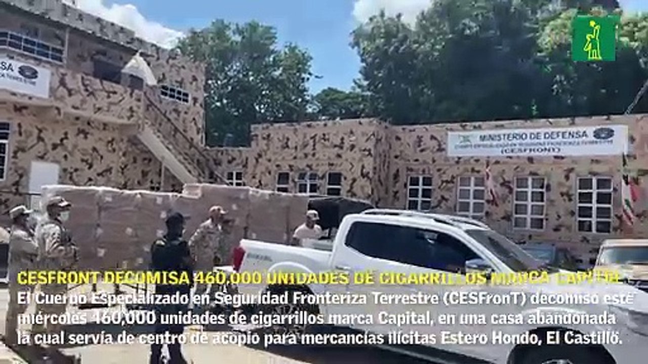 CESFronT decomisa 460,000 unidades de cigarrillos marca Capital en casa abandonada en Dajabón