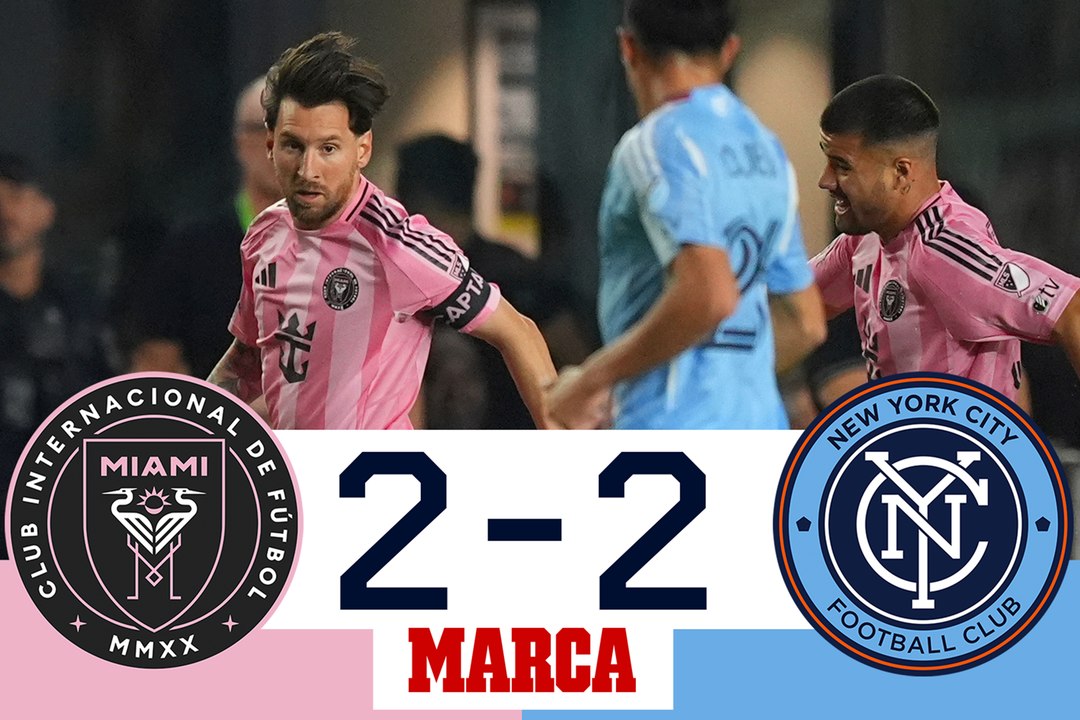 Lionel Messi da asistencia para el empate I Inter Miami 2-2 NYCFC I Resumen y goles I MLS