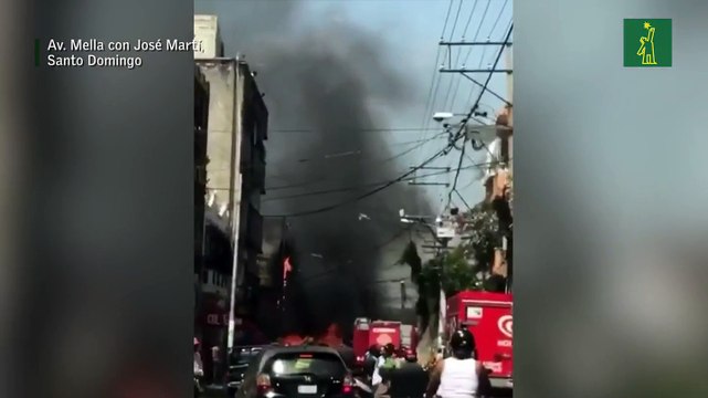 Incendio en Av. Mella con José Martí