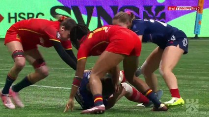 Le replay de France - Espagne  - Rugby à 7 (F) - HSBC Sevens Series