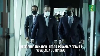 Presidente Abinader llegó a Panamá y detalla su agenda de trabajo