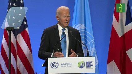 Biden acusa a China de dar la espalda a la lucha climática en la COP26
