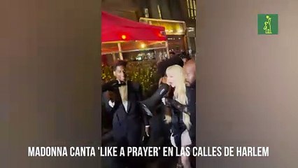 Madonna canta 'Like a Prayer' en las calles de Harlem