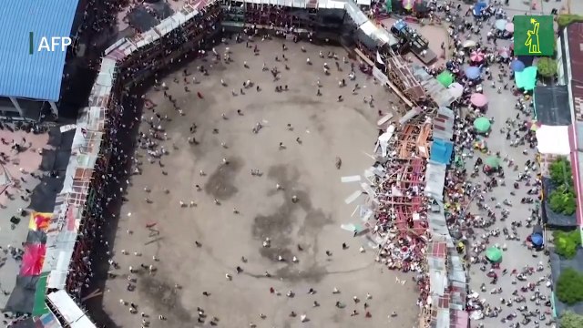 Cuatro muertos y centenares de heridos por desplome de plaza de toros en el sur de Colombia