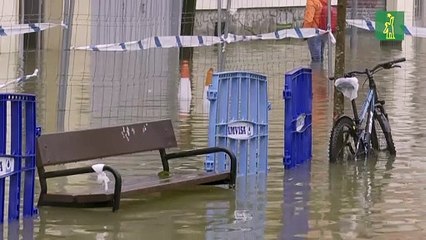 La crecida desciende en el alto Ebro pero aumenta en el curso medio